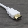 HDMI vers VGA 1080P Plaqué d'or Mâle à Femelle Câble Adaptateur Convertisseur Hdmi Vga pour Chromebook, Ordinateur Portable, PC, Raspberry Pi,TV Box, Ultrabook, Blanc