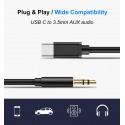 Câble Audio Câble Auxiliaire pour iPhone Mâle Cable Jack 3.5mm Aux ...