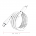 Câble de Données Chargeur USB Type-C PD compatible iPhone Blanc ave...