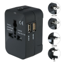 Chargeur Adaptateur de Voyage Universel, US EU UK AU avec 2 USB Por...