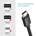 Adaptateur Micro Usb OTG Noir avec SmartParts