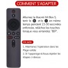 Télécommande Vocale Bluetooth pour Xiaomi Mi BOX S TV, Remplacement Télécommande Xiaomi Mi Box S XMRM-006 avec Bluetooth Vocale Fonction