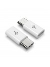2x Adaptateurs Micro USB vers Type-c Blanc