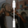 Adaptateur pour iPhone vers Jack 3.5mm Audio pour iPhone X 8 8+ 7+ Blanc BLUETOOTH