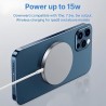 Chargeur Sans Fil Charge Rapide 15W Induction Magnétique Compatible Magsafe Iphone 15-14-14 Plus-14 Pro-14 Pro Max-13-12-11-X-Xs