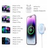 Chargeur Sans Fil Charge Rapide 15W Induction Magnétique Compatible Magsafe Iphone 15-14-14 Plus-14 Pro-14 Pro Max-13-12-11-X-Xs