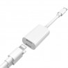 Adaptateur et Splitter double casque audio & Chargeur iPhone Blanc