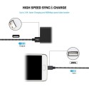 3 Câbles Micro USB 2M,Micro Câble Chargeur USB Compatible Samsung Galaxy S7 Edge S6 S5 S4 S3, Note 5,WIKO,ASUS,HUAWEI,HTC,LG (No