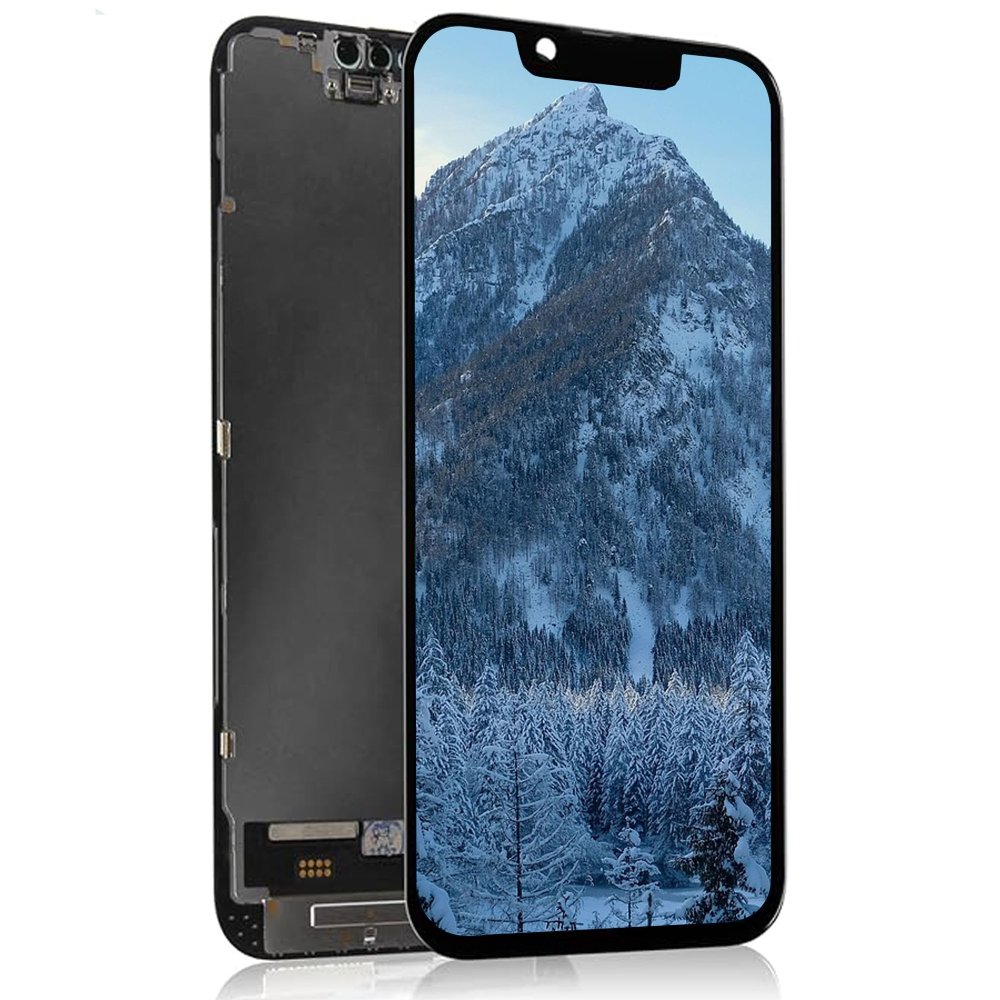 ECRAN LCD POUR IPHONE 14 INCELL VITRE TACTILE SUR CHASSIS NOIR SANS OUTILS