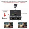 2 port hdmi commutateur répartiteur bidirectionnel 1 in 2 out / 2 entrée
