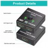 2 port hdmi commutateur répartiteur bidirectionnel 1 in 2 out / 2 entrée