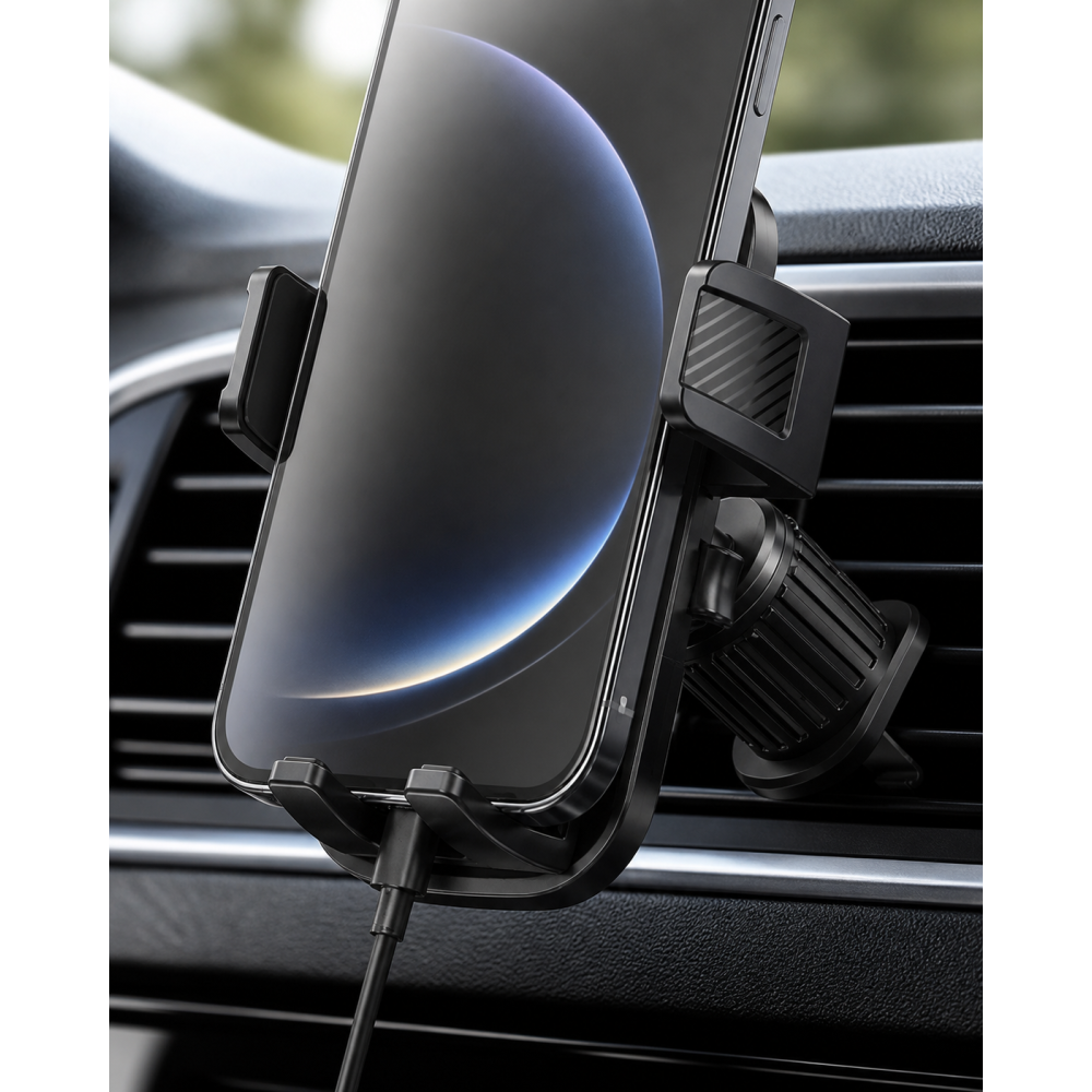 Support Telephone Voiture Grille D'aération 360° Rotation