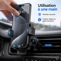 Support Telephone Voiture Grille D'aération 360° Rotation