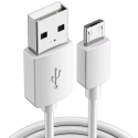 Câble Rond Micro-USB LDNIO SY-03S Blanc 1m avec SmartParts