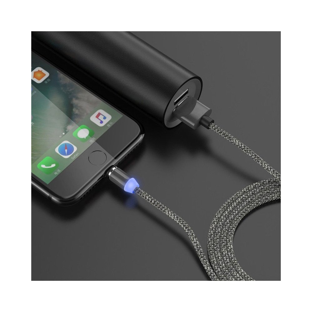 Câble 360 Degrés Magnétique Type-C, Micro-USB,