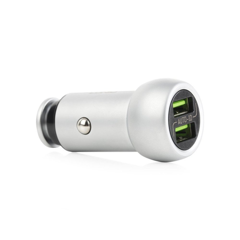 Chargeur de voiture LDNIO C401I 2 Ports USB, 3.6A avec Câble compatible iPhone 12 11 X 8 13 14 Max Pro