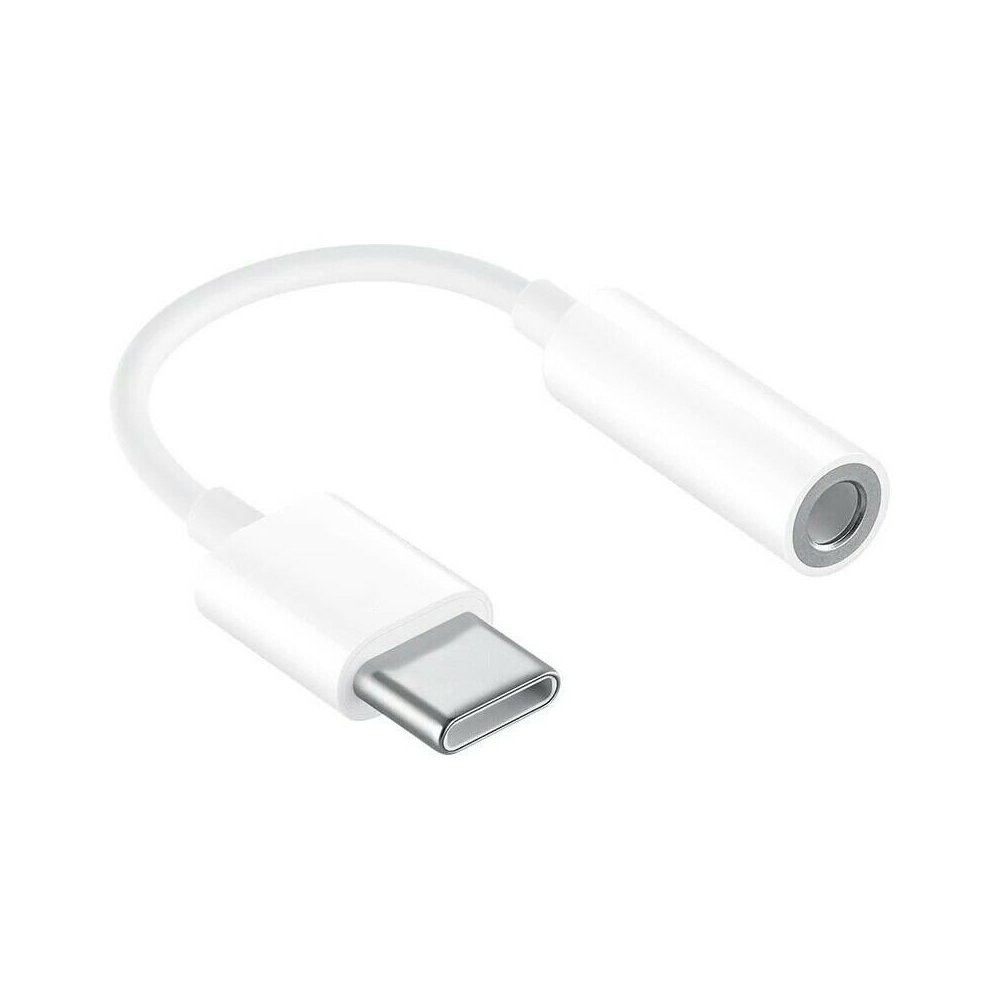 Adaptateur Type-C vers Jack 3.5mm Audio Smartphone Blanc