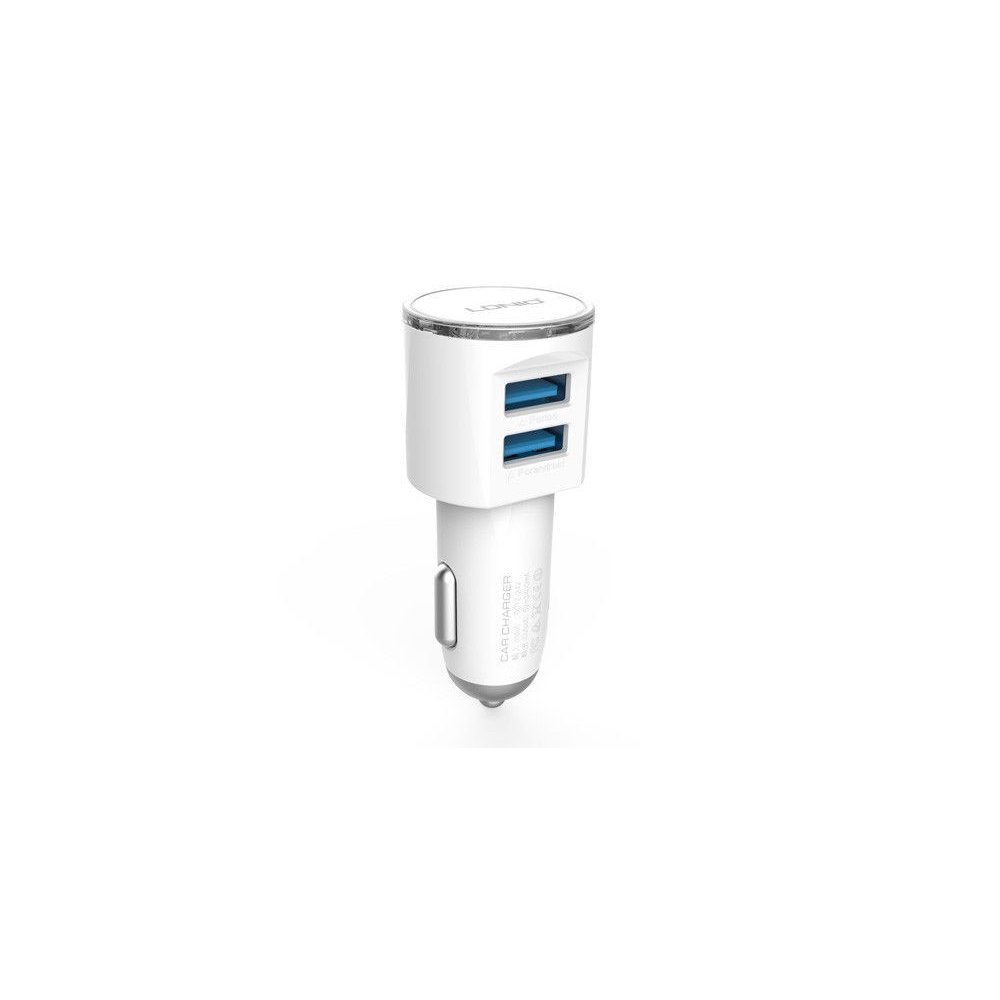 Chargeur de voiture LDNIO DL-C29I 2 Ports USB, 3.4A avec Câble Lighting