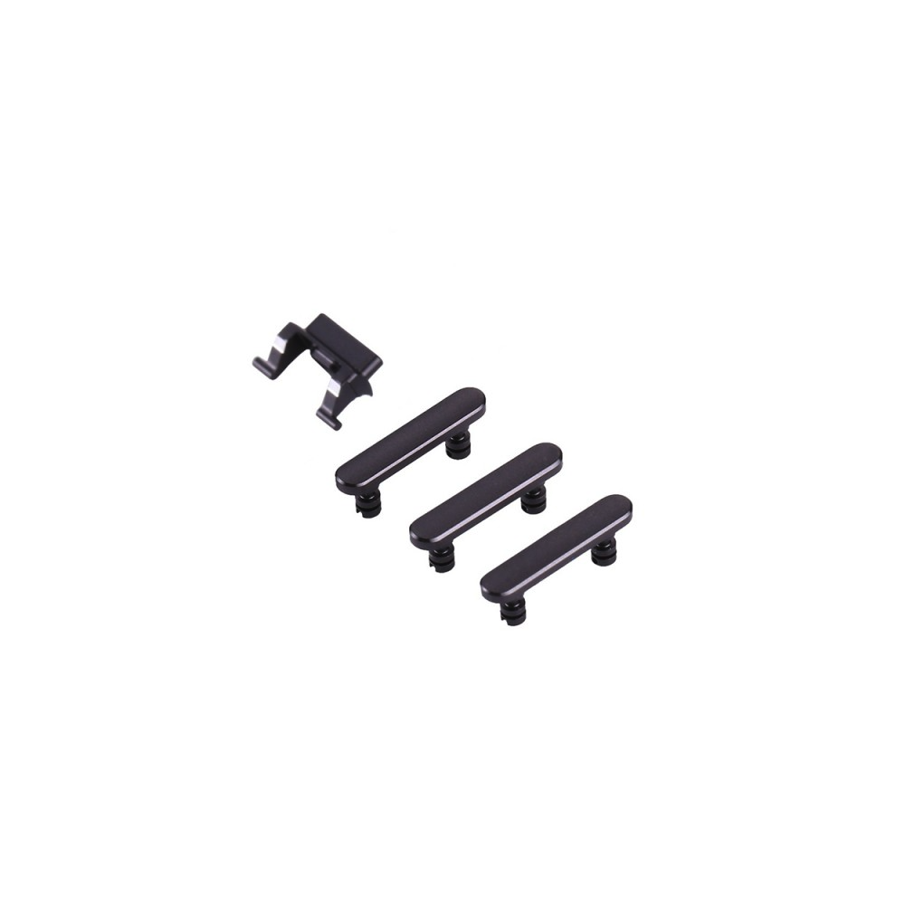 LOT DE BOUTONS (POWER, VIBREUR, VOLUME) NOIR POUR IPHONE 8 PLUS