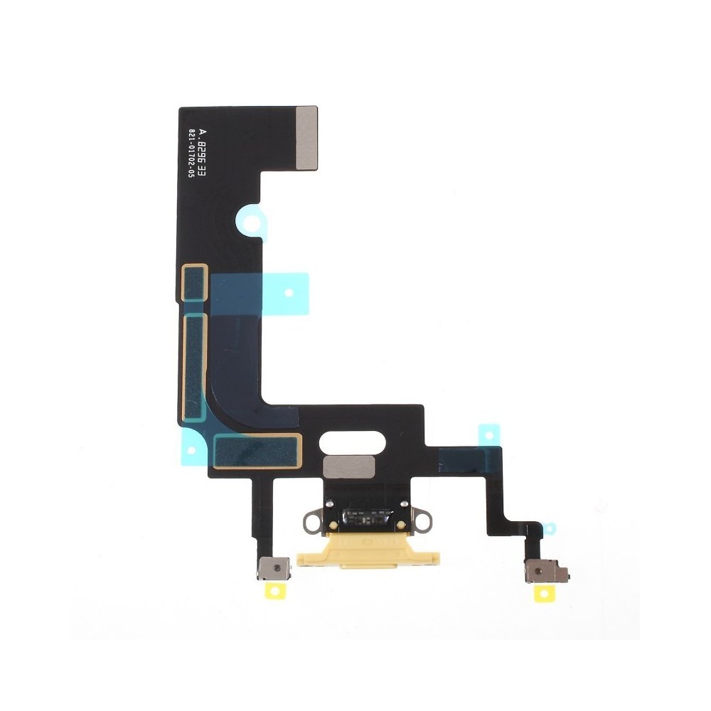 Nappe connecteur port de charge charging flex compatible iPhone Xr Jaune