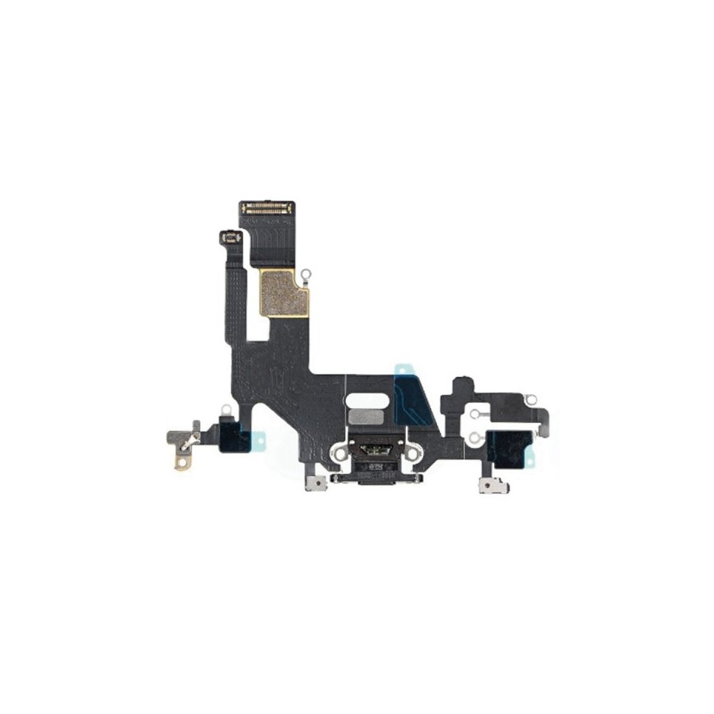 Nappe connecteur port de charge charging flex compatible iPhone 11 Noir
