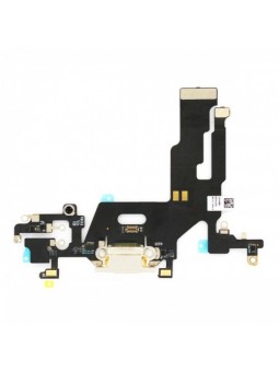 Nappe connecteur port de charge charging flex compatible iPhone 11 Blanc