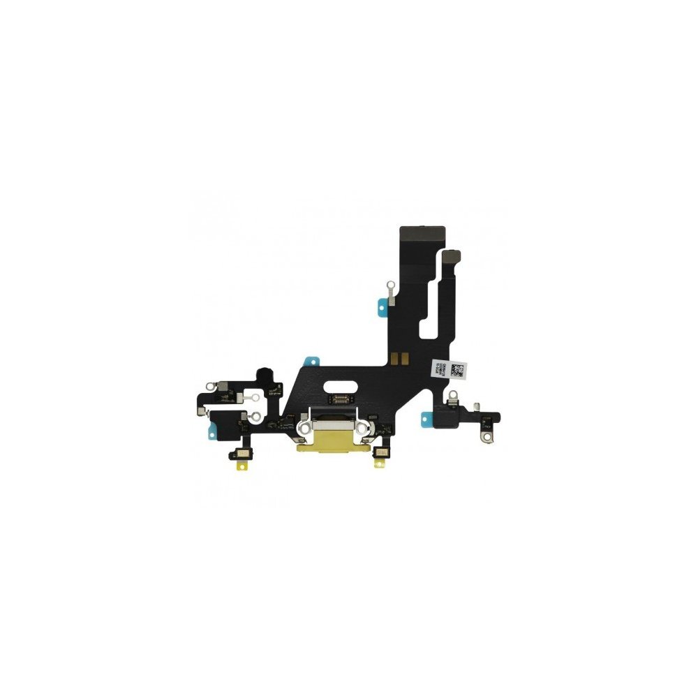 Nappe connecteur port de charge charging flex compatible iPhone 11 Jaune
