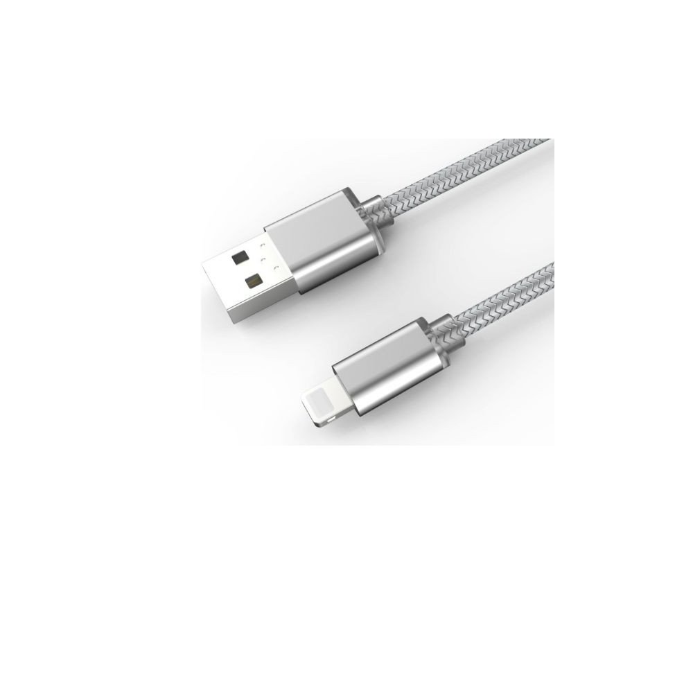 Câble Rond Lighting LDNIO LS08I Argent 1m iPhone 5/6/7/7 Plus/8/8 Plus