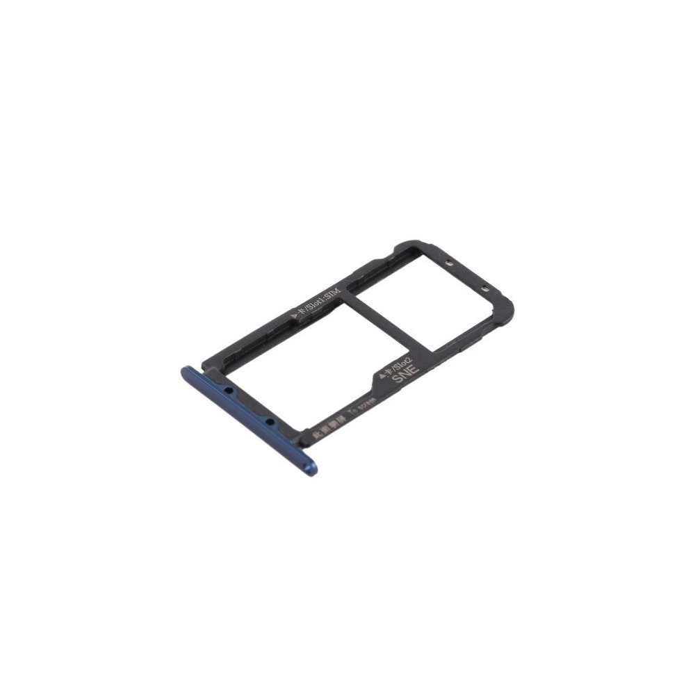 TIROIR SUPPORT CARTE DOUBLE SIM MICROSD DU HUAWEI MATE 20 LITE BLEU