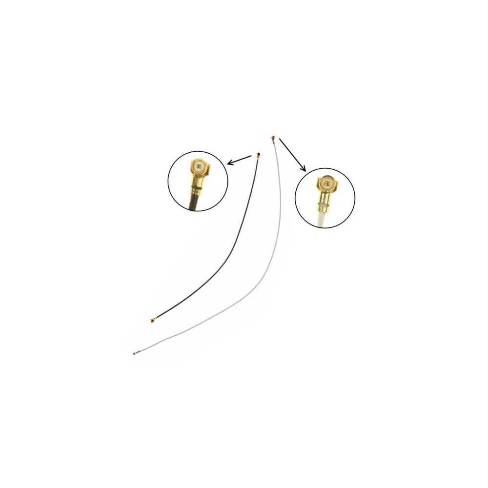 SET DES 2 CABLES NOIR ET BLANC ANTENNES COAXIAUX WIFI RÉSEAU GSM DU HUAWEI P30