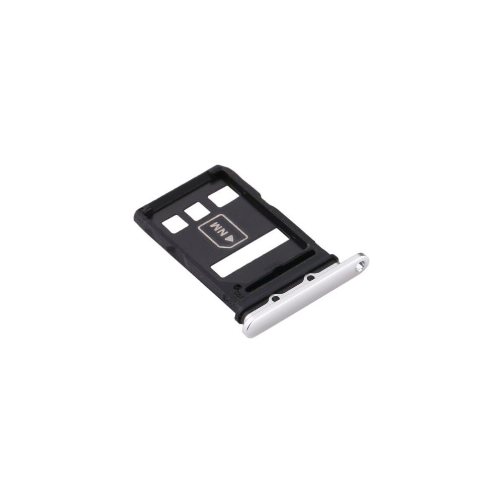 TIROIR SUPPORT CARTE DOUBLE SIM ET NANO MEMORY NM DU HUAWEI P40 ARGENT / SILVER