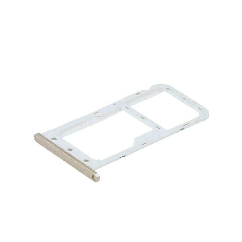 TIROIR SUPPORT CARTE DOUBLE SIM MICROSD DU HUAWEI Y6 PRO 2017 OR