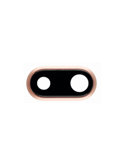 Lentille Vitre Cache caméra arrière compatible iPhone 8 Plus Rose
