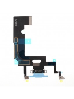 Nappe connecteur port de charge charging flex compatible iPhone Xr Bleu