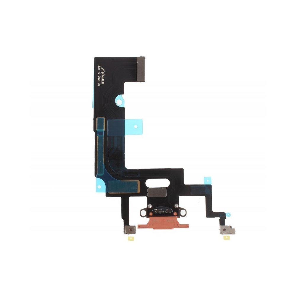Nappe connecteur port de charge charging flex compatible iPhone Xr Corail