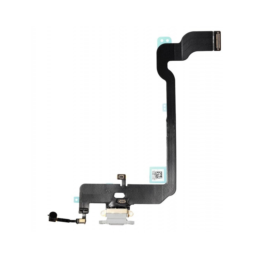 Nappe connecteur port de charge charging flex compatible iPhone Xs Argent