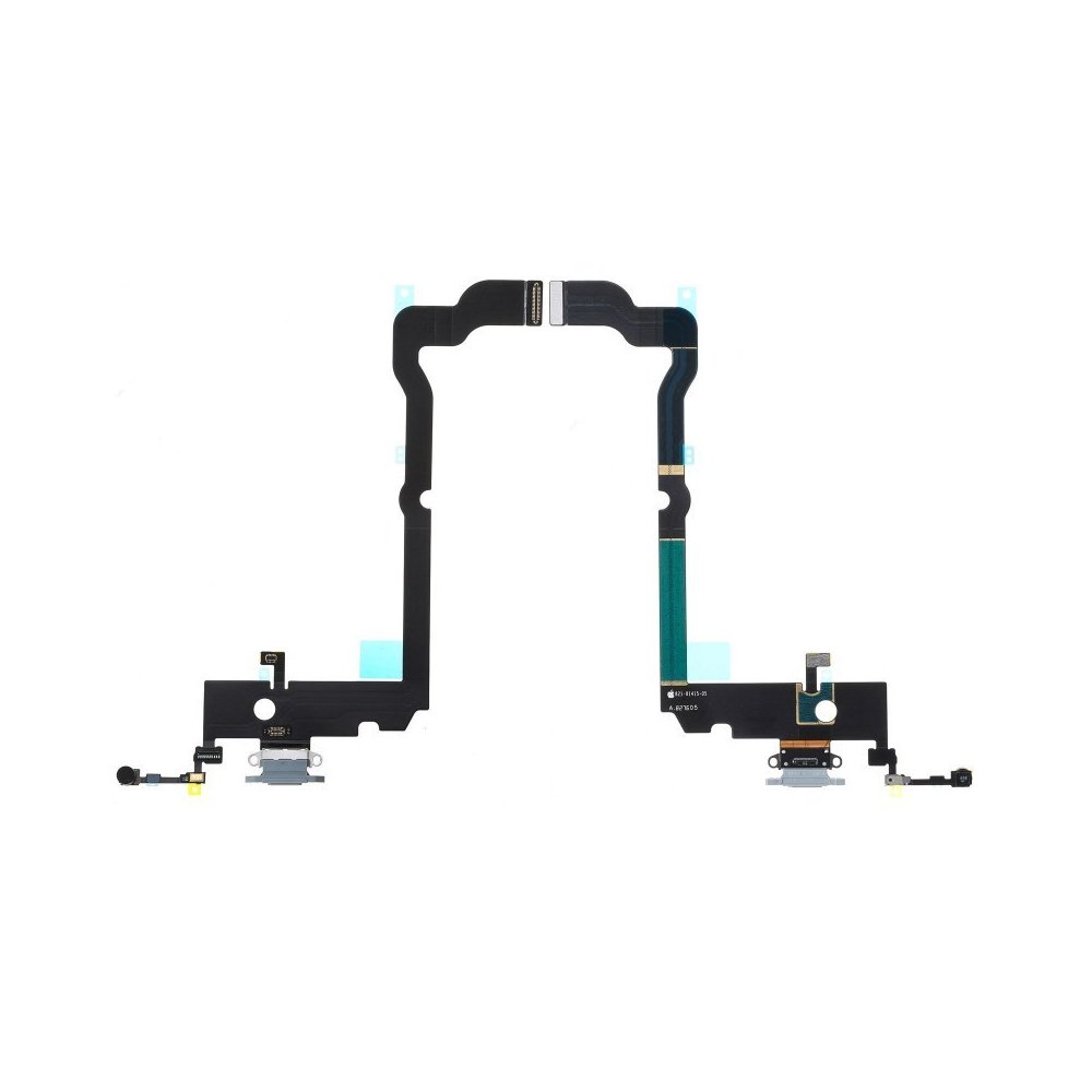 Nappe connecteur port de charge charging flex compatible iPhone Xs Max Argent