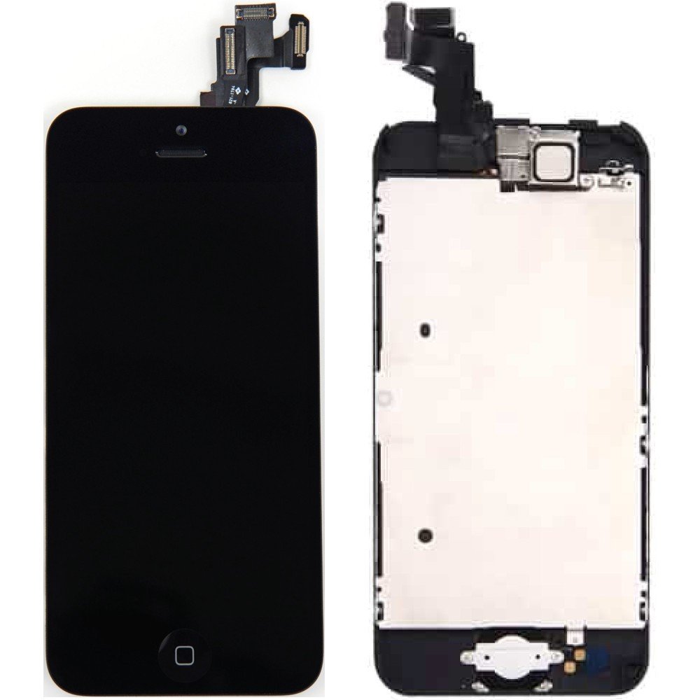 BLOC LCD POUR IPHONE 5C NOIR ASSEMBLÉ VITRE TACTILE + ECRAN LCD RETINA SANS OUTILS