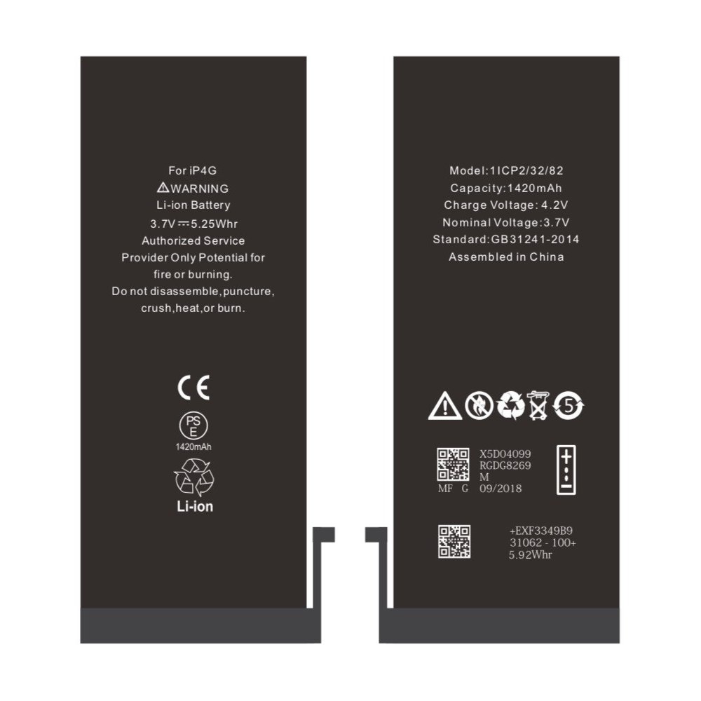 BATTERIE POUR IPHONE 4 INTERNE NEUVE DE REMPLACEMENT SANS OUTILS