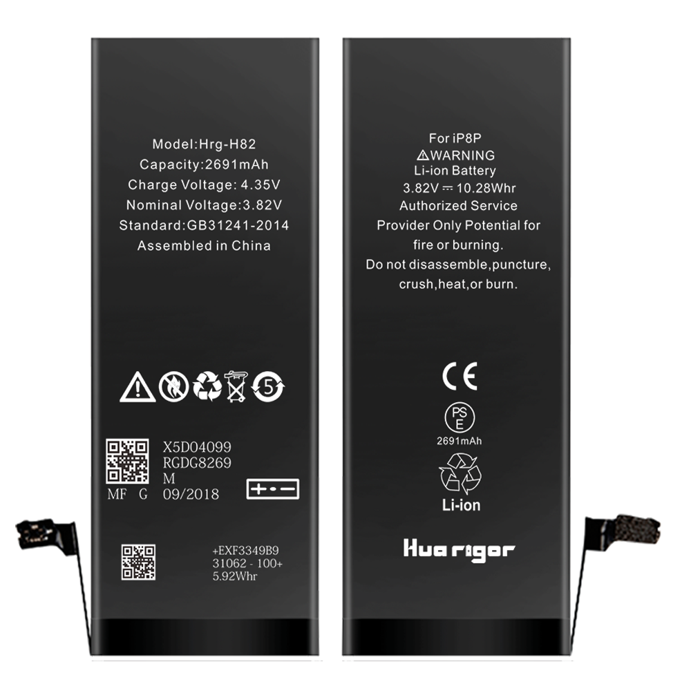 BATTERIE POUR IPHONE 8 PLUS INTERNE NEUVE DE REMPLACEMENT SANS OUTILS