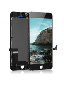 ECRAN LCD POUR IPHONE 8 PLUS NOIR NU + VITRE TACTILE SUR CHASSIS SANS OUTILS