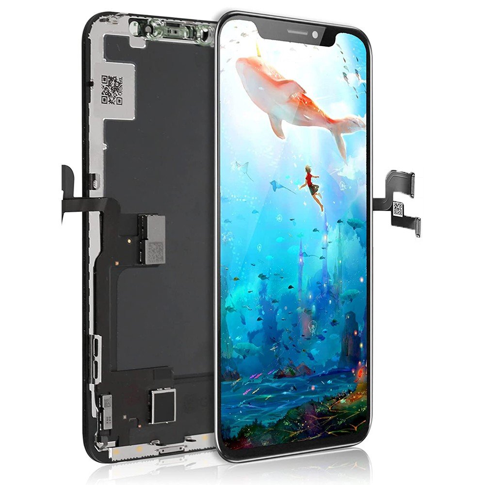 ECRAN OLED POUR IPHONE X/10 RETINA VITRE TACTILE SUR CHASSIS SANS OUTILS