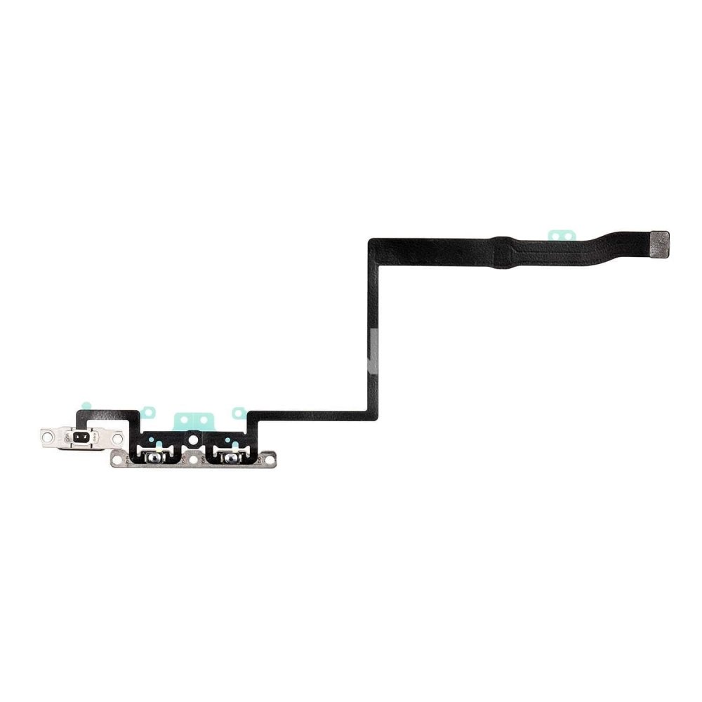 Nappe flex bouton volume vibreur avec pièce métallique assemblé compatible iPhone 11 Pro