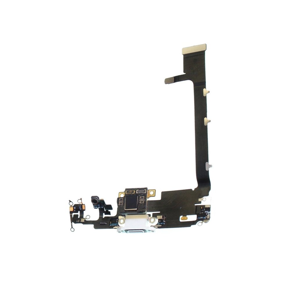 Nappe connecteur port de charge charging flex compatible iPhone 11 Pro Max Argent