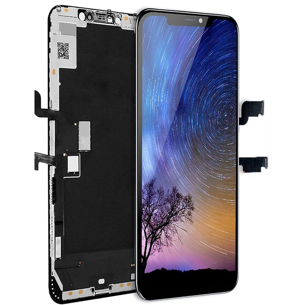 ECRAN POUR IPHONE XS MAX NOIR TFT INCELL LCD VITRE TACTILE SUR CHASSIS SANS OUTILS