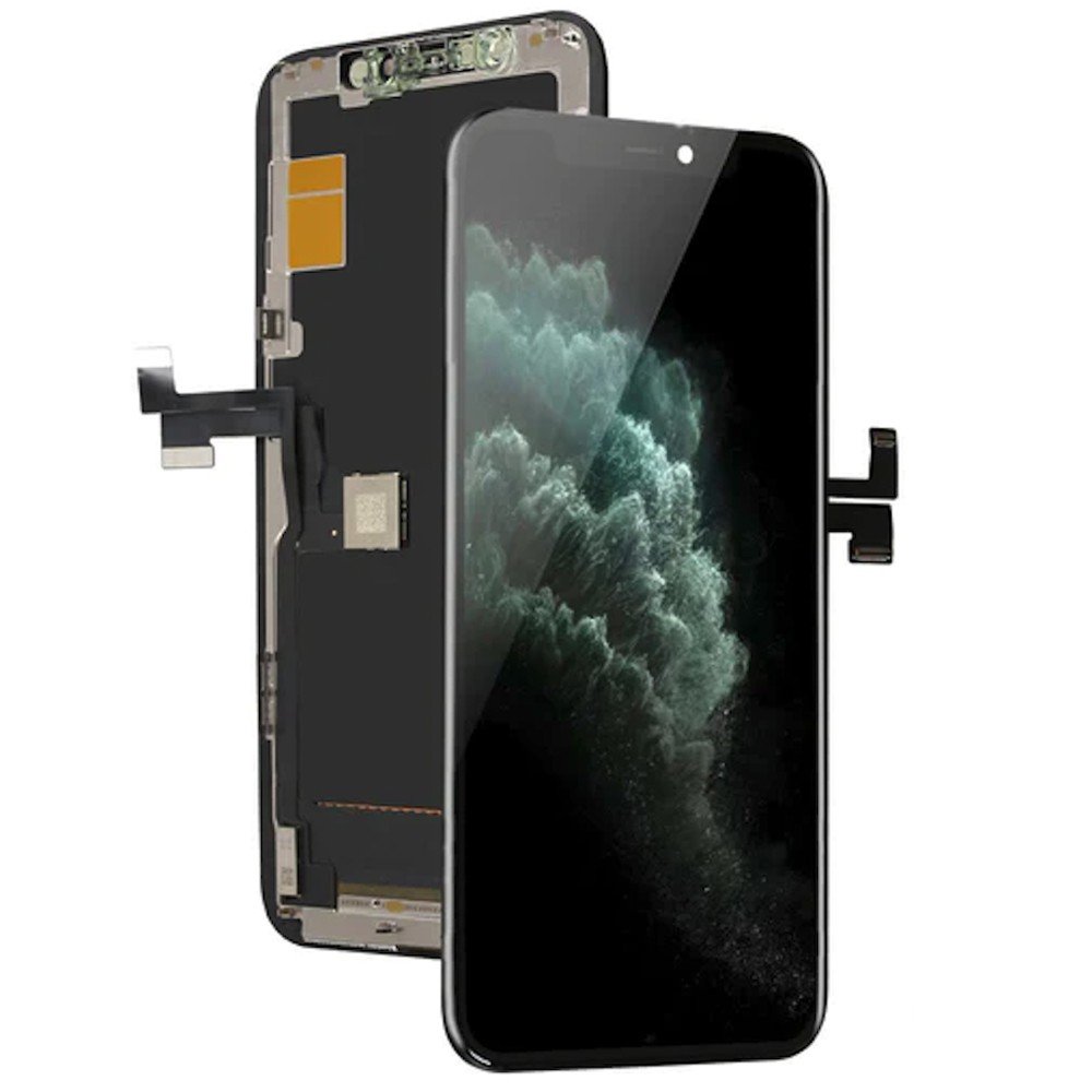 ECRAN OLED POUR IPHONE 11 PRO NOIR VITRE TACTILE SUR CHASSIS SANS OUTILS