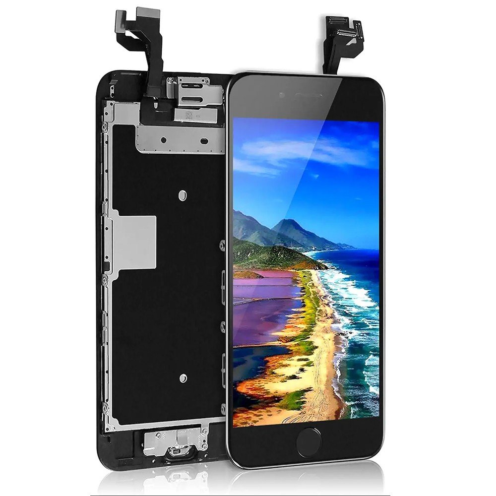 BLOC LCD POUR IPHONE 6S NOIR ASSEMBLÉ VITRE TACTILE + ECRAN LCD SANS OUTILS