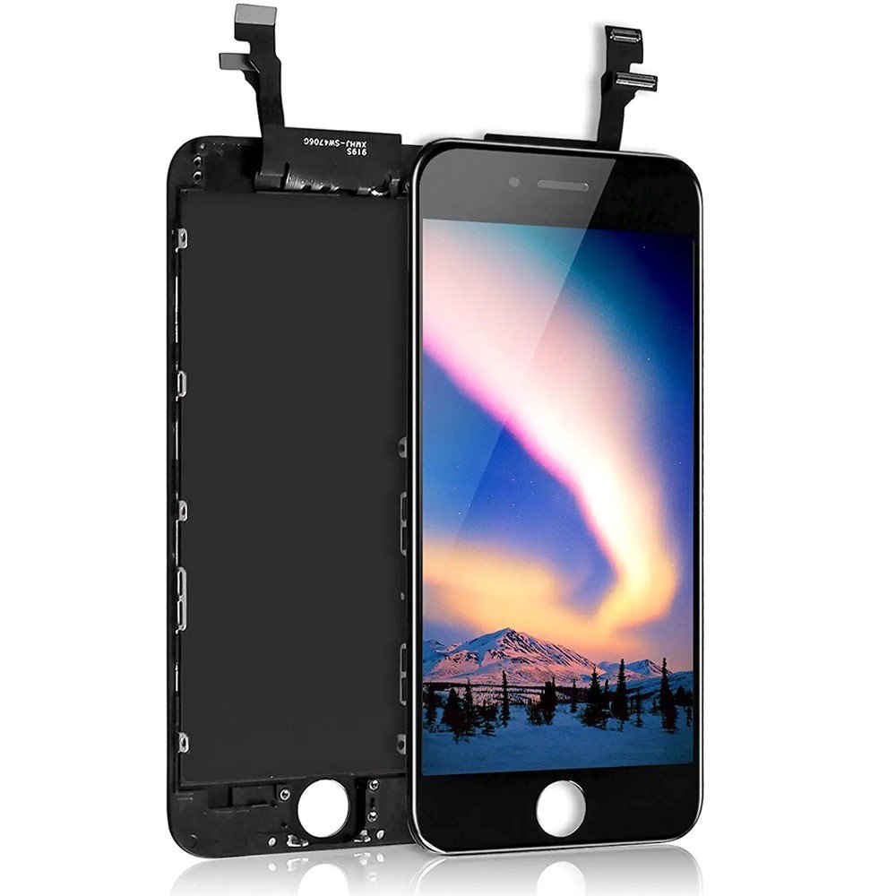 ECRAN LCD POUR IPHONE 6 NOIR RETINA + VITRE TACTILE SANS OUTILS
