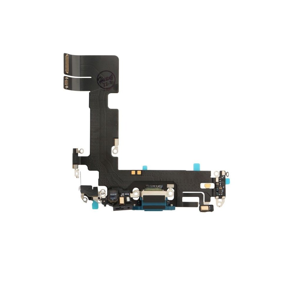 Nappe connecteur port de charge charging flex compatible iPhone 13 Bleu