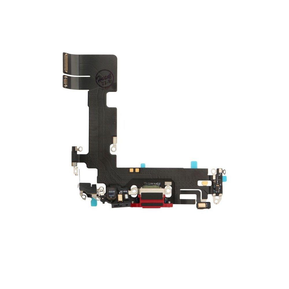 Nappe connecteur port de charge charging flex compatible iPhone 13 Rouge